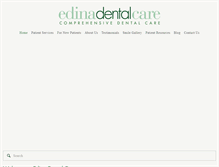 Tablet Screenshot of edinadentalcare.com
